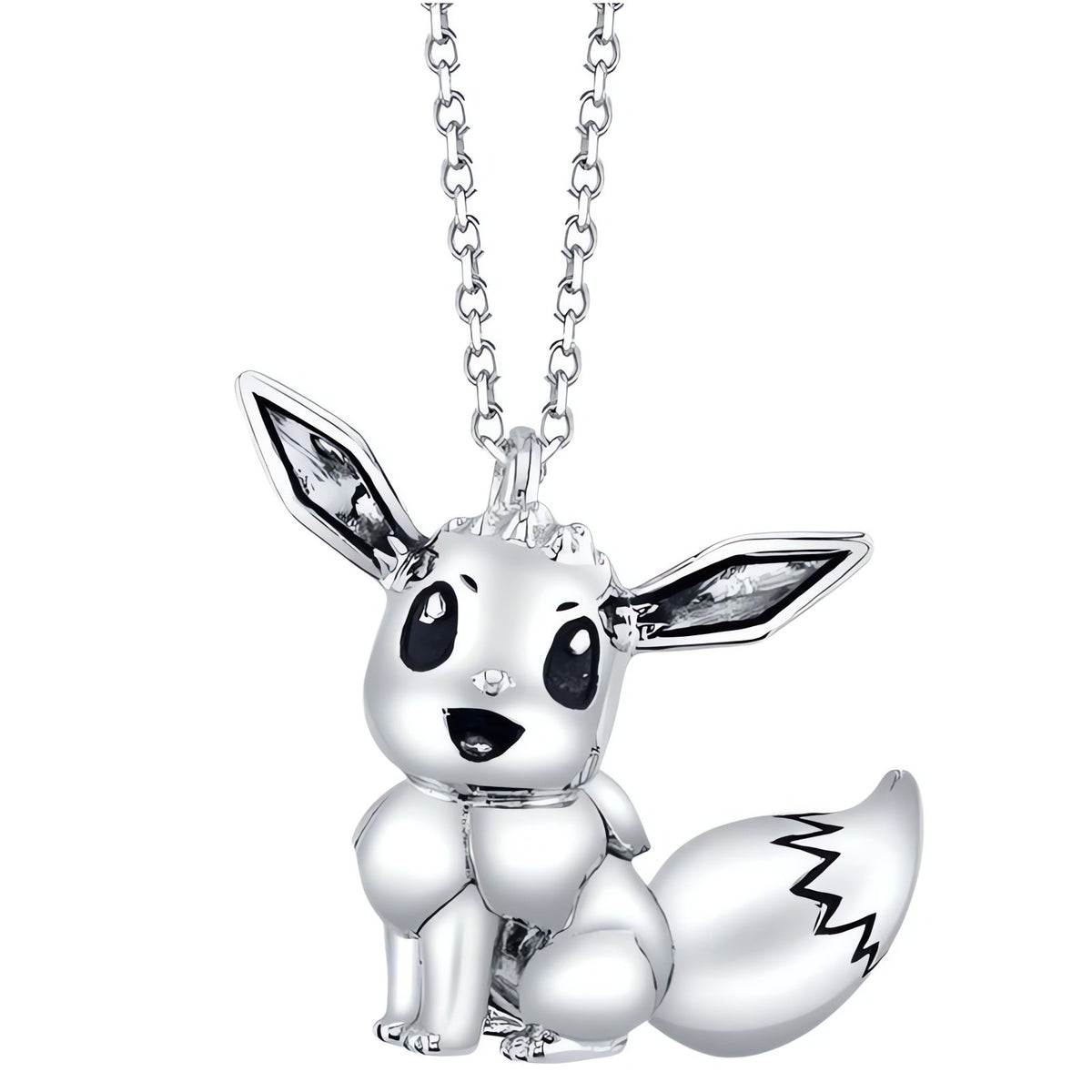 Pokémon pendant necklaces in silver and gold – Eevee Silver