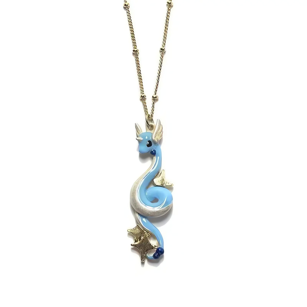Pokémon pendant necklaces in silver and gold – Horsea