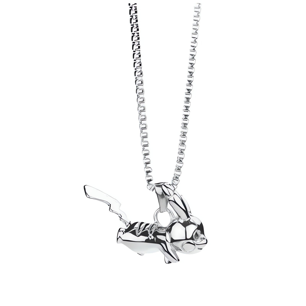 Pokémon pendant necklaces in silver and gold – Pikachu Silver 2