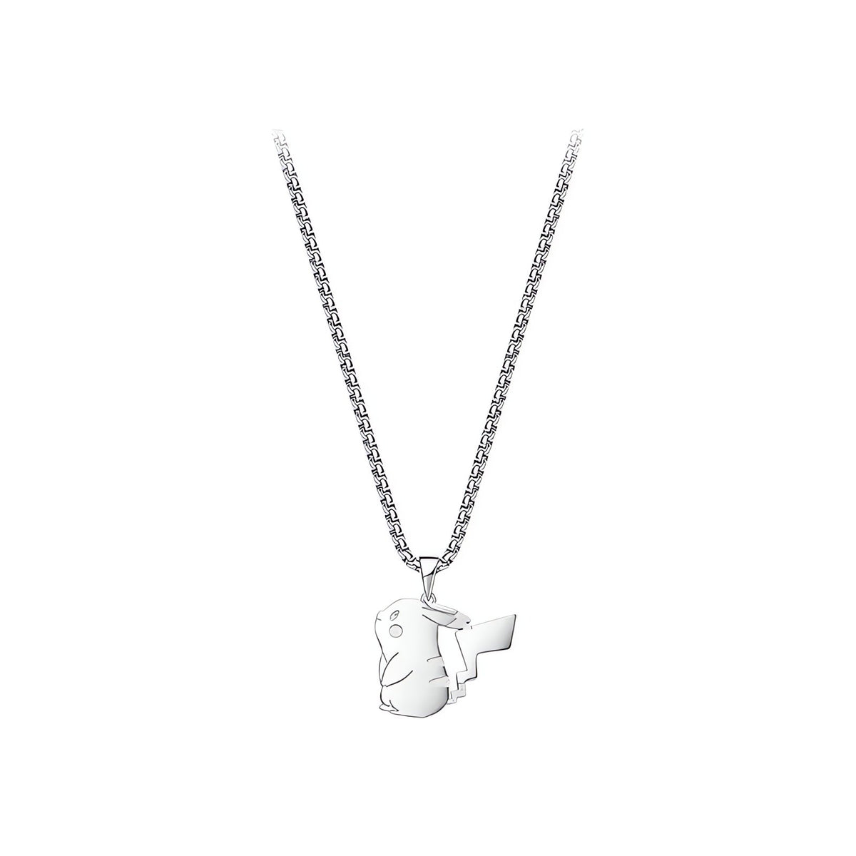 Pokémon pendant necklaces in silver and gold – Pikachu Silver