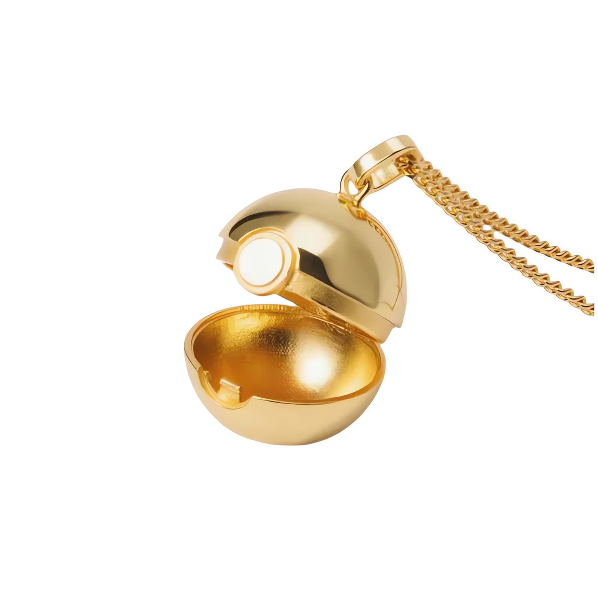Pokémon pendant necklaces in silver and gold – Poké Ball Gold