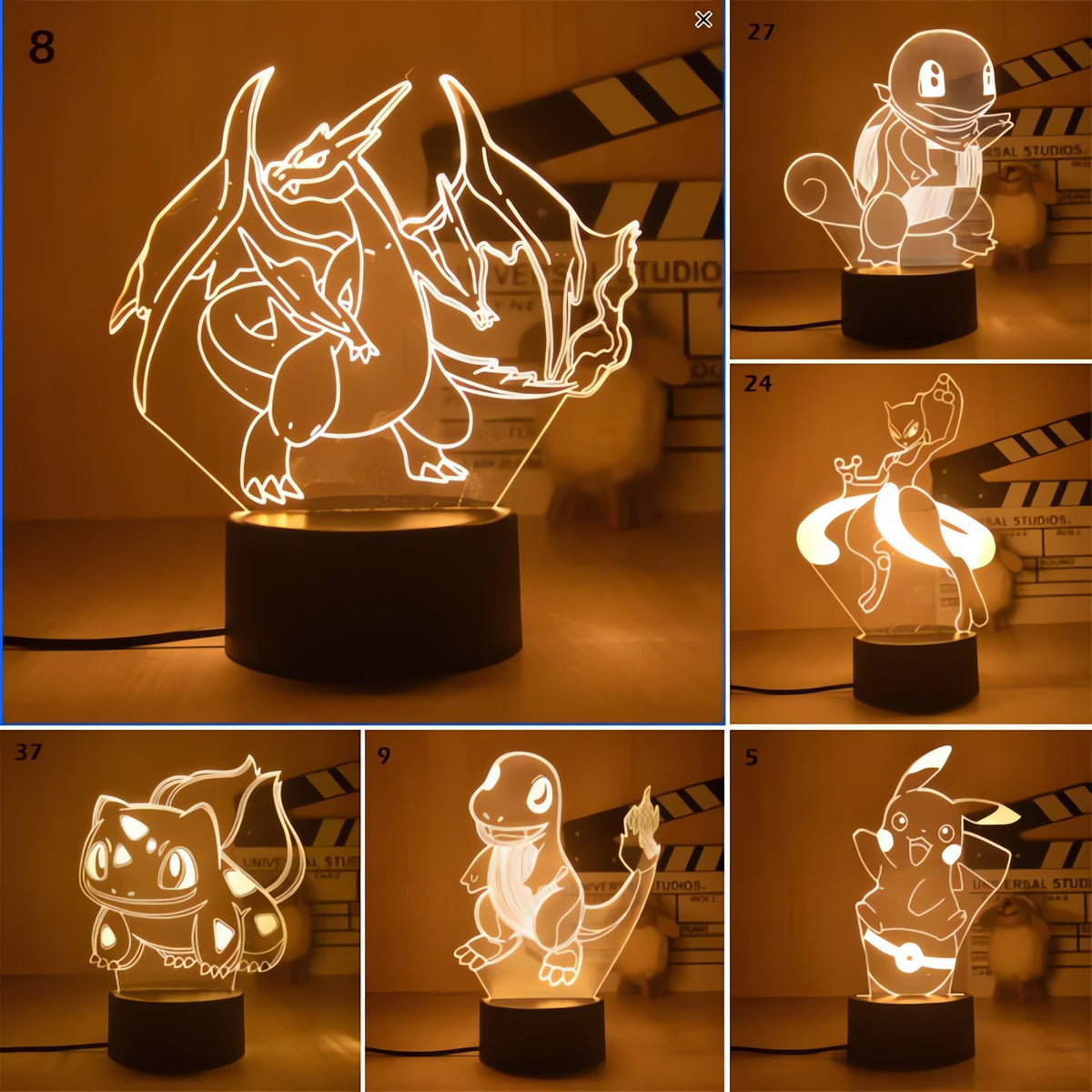 Pokémon LED night light lamp