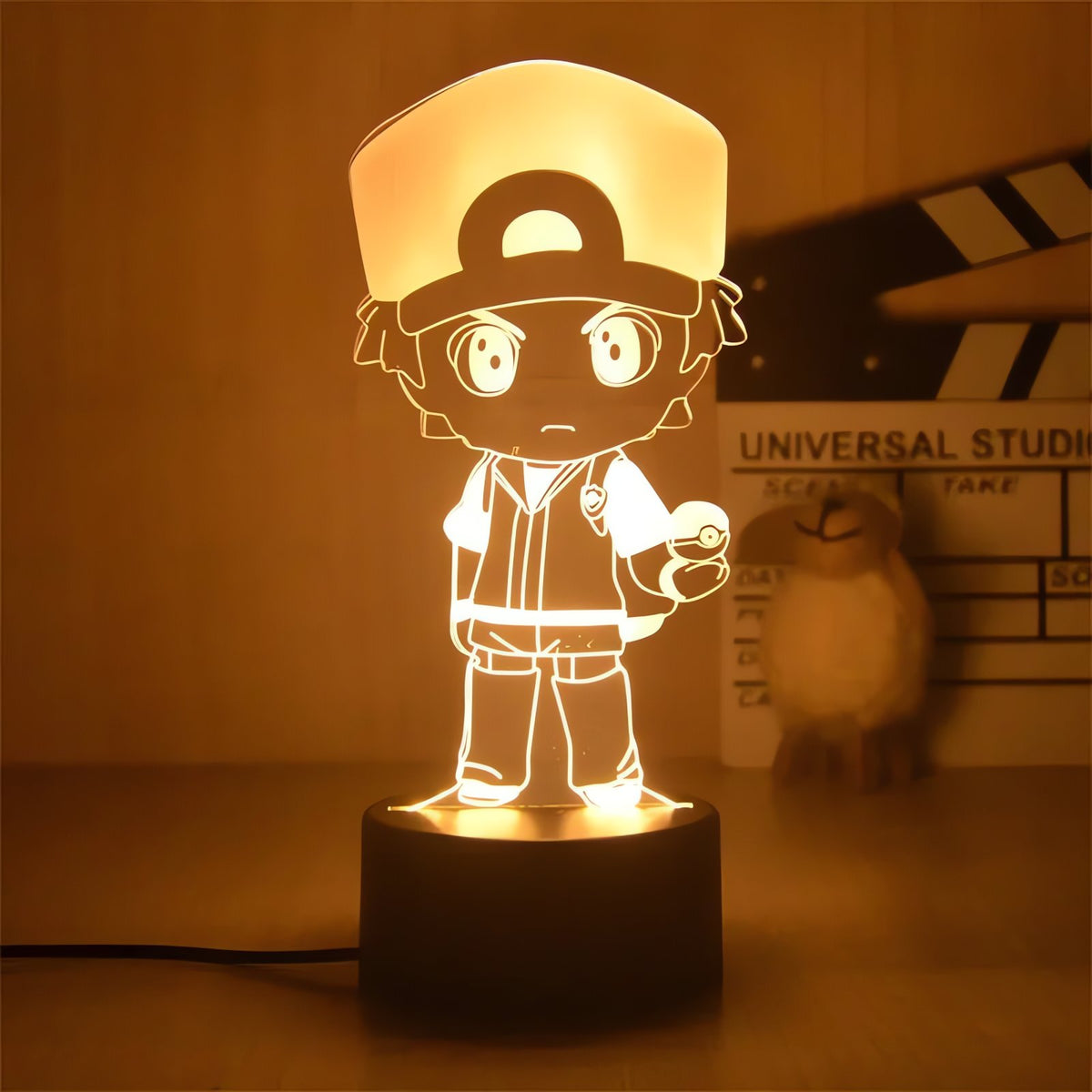 Pokémon night light with warm glow – Ash