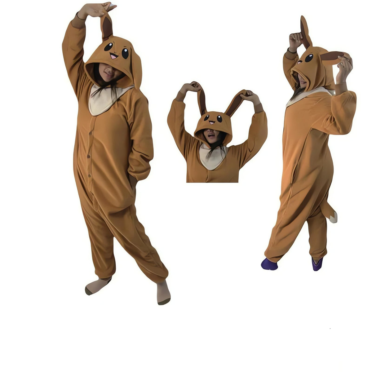 Pokémon hooded onesie pyjamas – Eevee A1