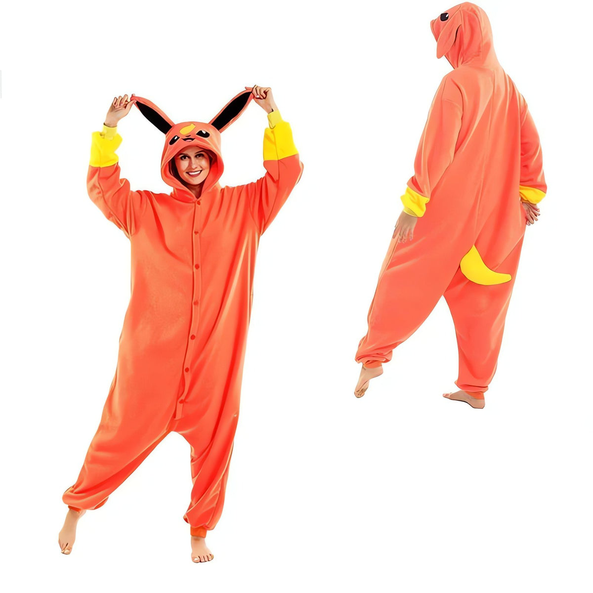 Pokémon hooded onesie pyjamas – Flareon