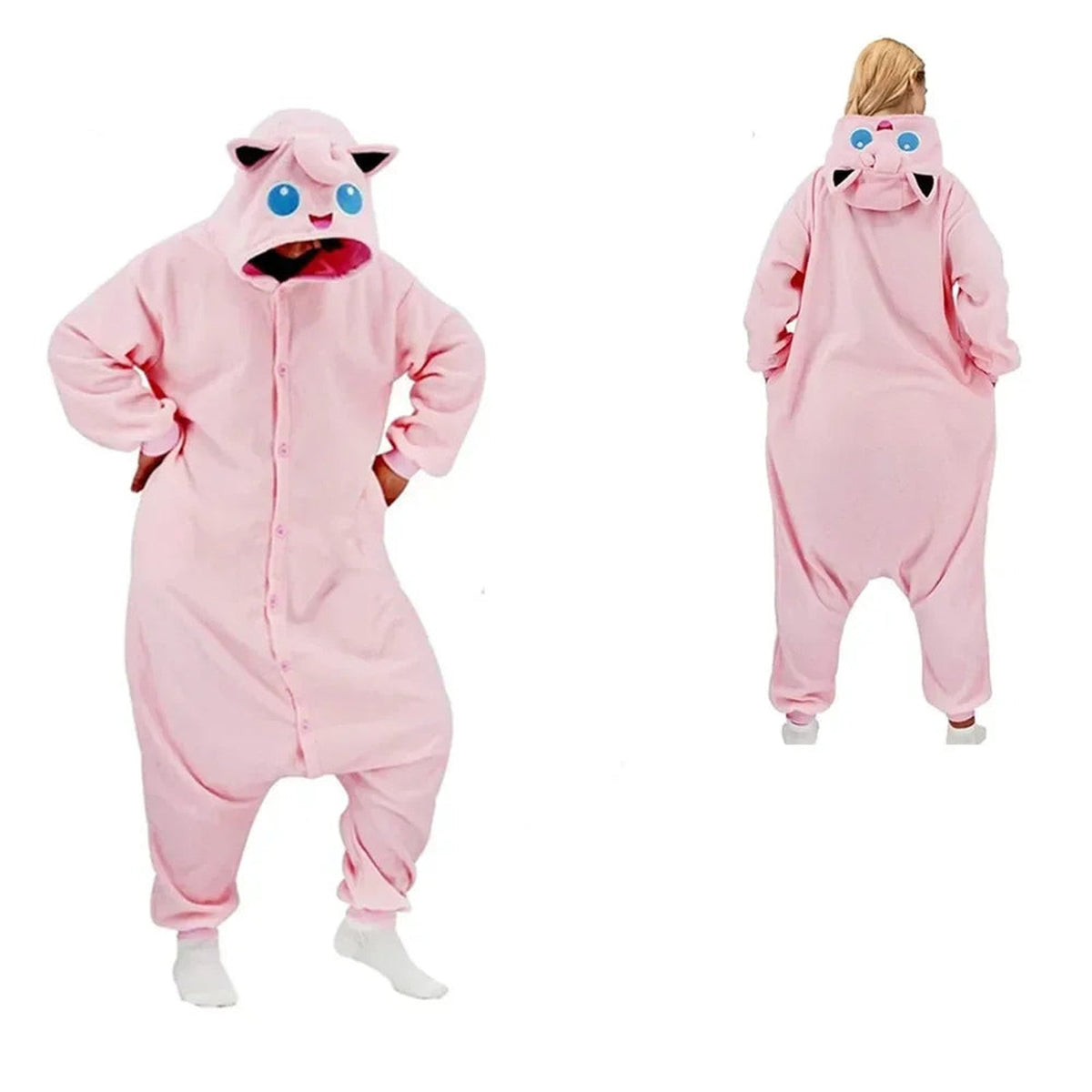 Pokémon hooded onesie pyjamas – Jigglypuff