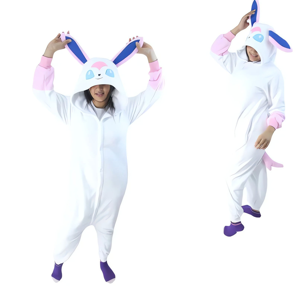 Pokémon hooded onesie pyjamas – Sylveon A1