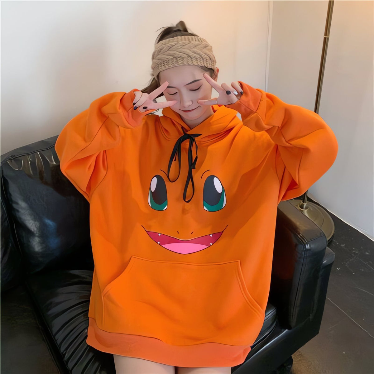 Oversized Pokémon hoodie with character design – photo 16