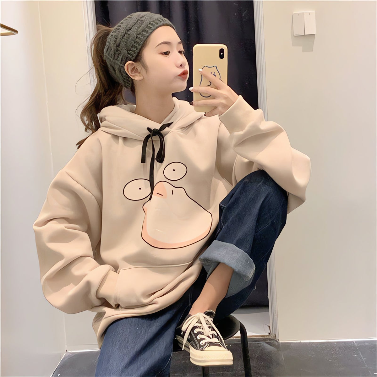 Oversized Pokémon hoodie with character design – photo 3