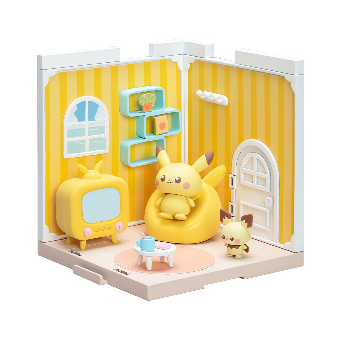 Pokémon Peace House playset with Pikachu – Pikachu and Pichu