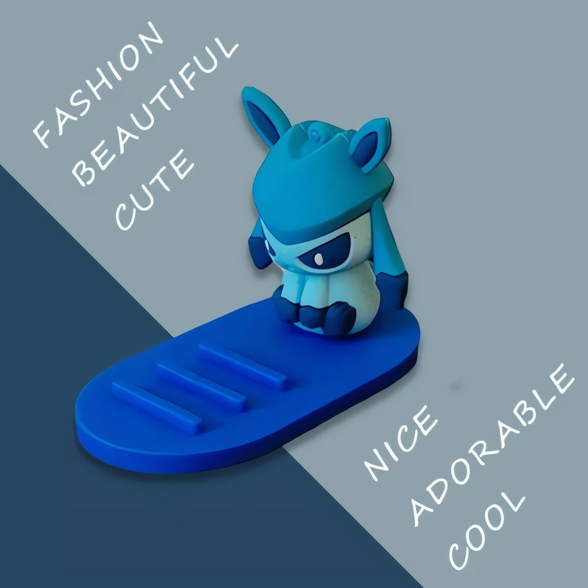 Pokémon phone holder with Eevee evolution figure – Glaceon