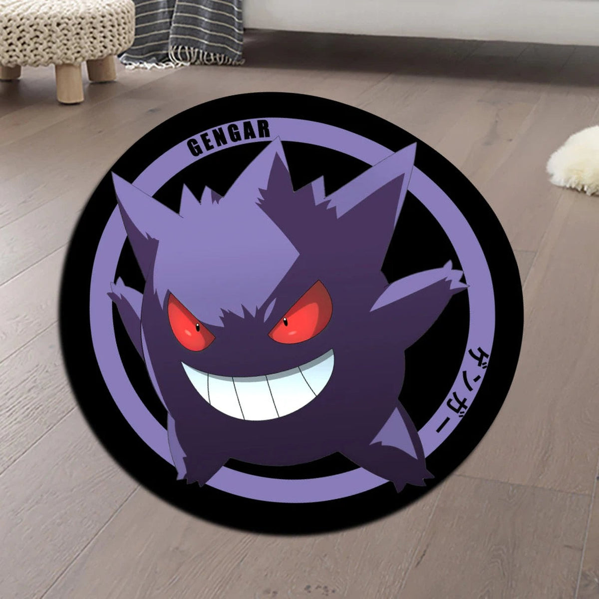 Colourful Pokémon play mat rugs – Gengar Round