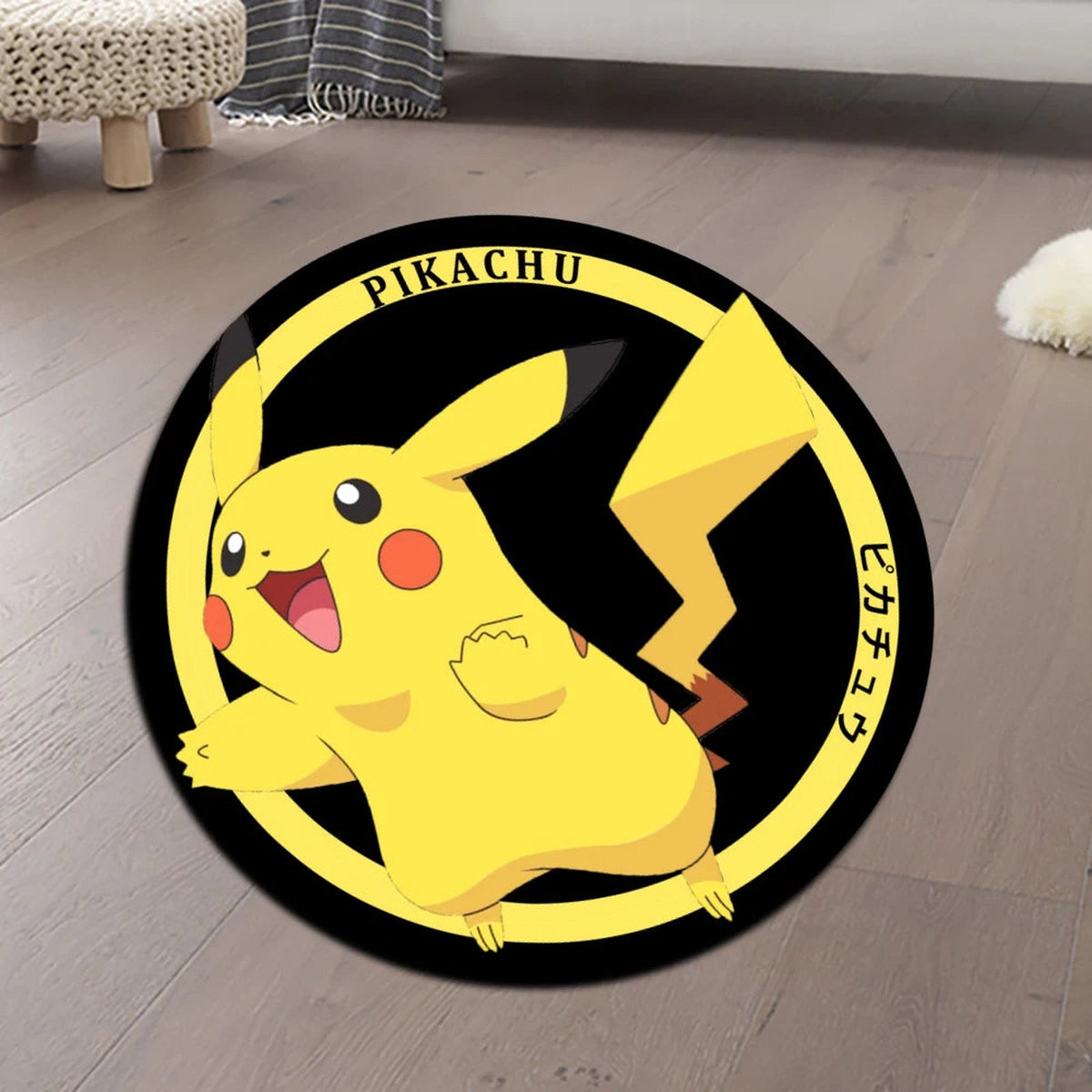 Colourful Pokémon play mat rugs – Pikachu Round