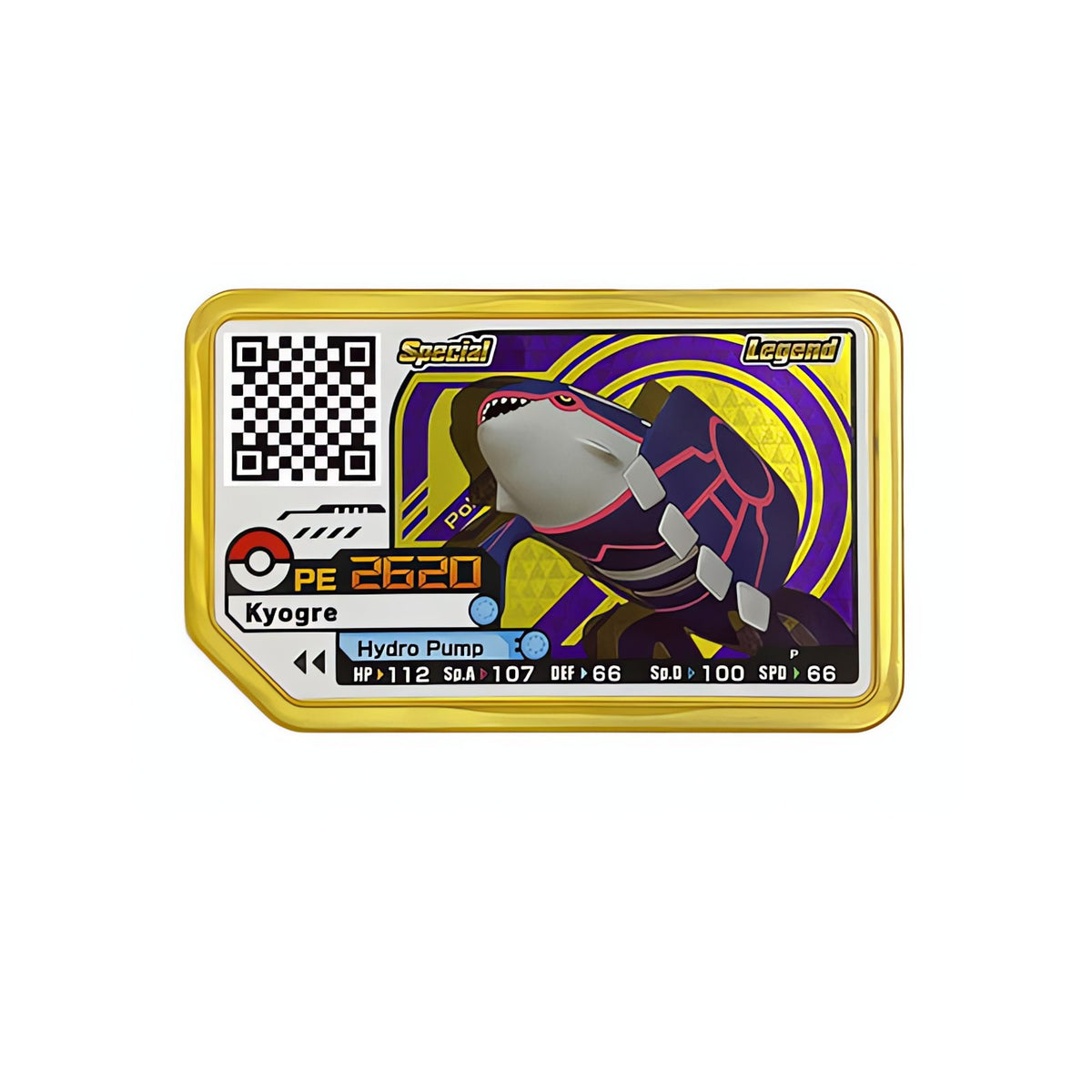 Pokémon Plus Special Edition P arcade card – Kyogre