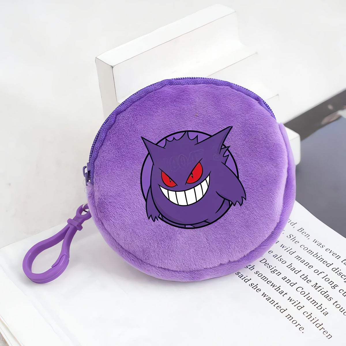 Pokémon plush purse with clip – Gengar