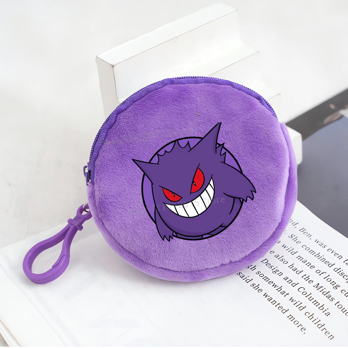 Pokémon plush coin purse – Gengar (Purple)