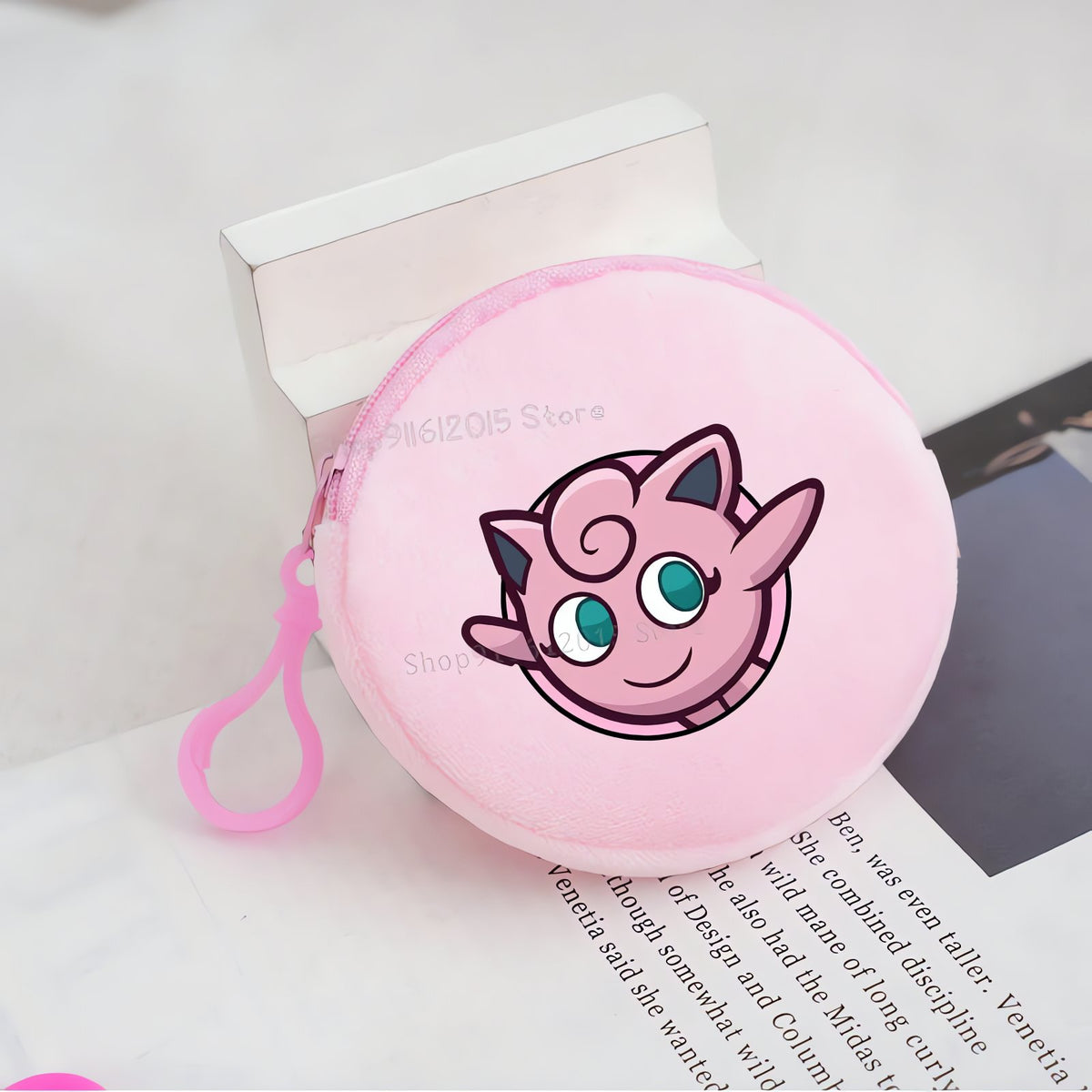 Pokémon plush coin purse – Jigglypuff (Pink)