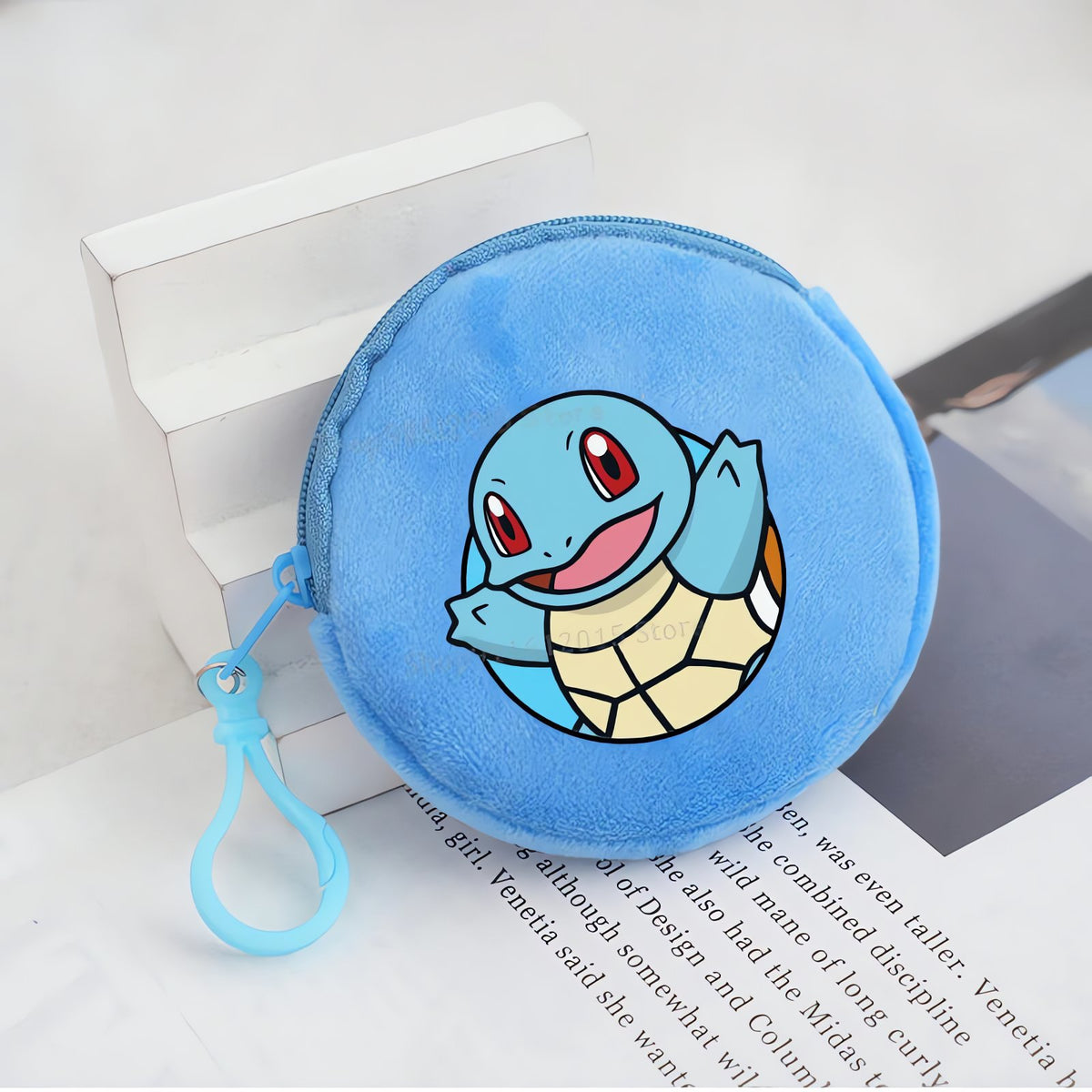 Pokémon plush coin purse – Squirtle (Blue)