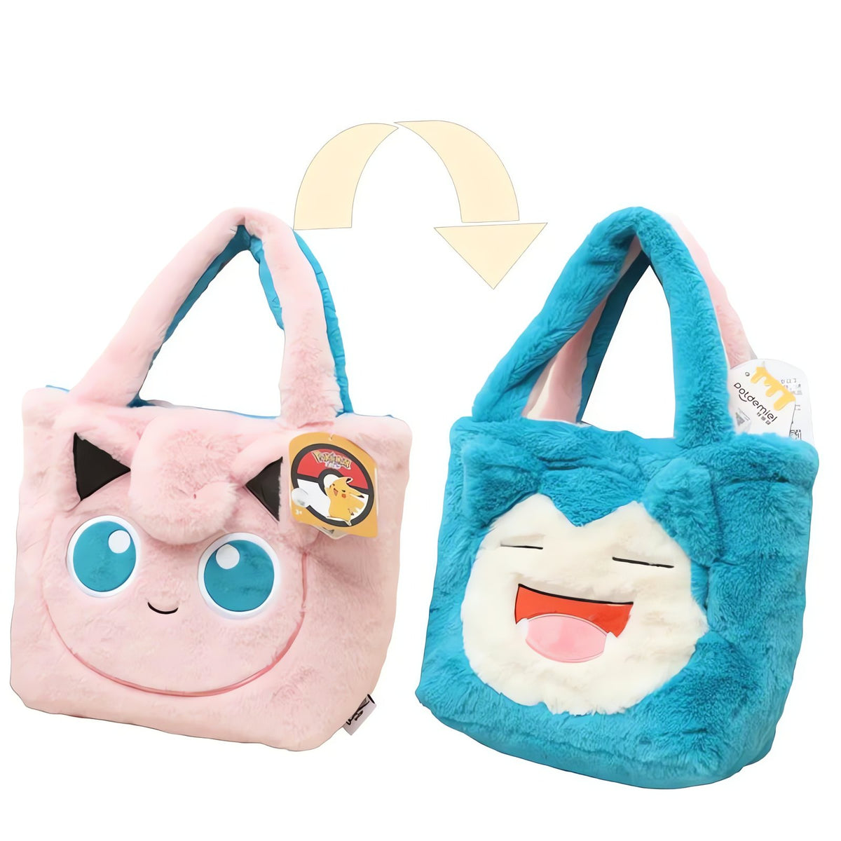 Pokémon plush handbag – 2-in-1 Flip 3