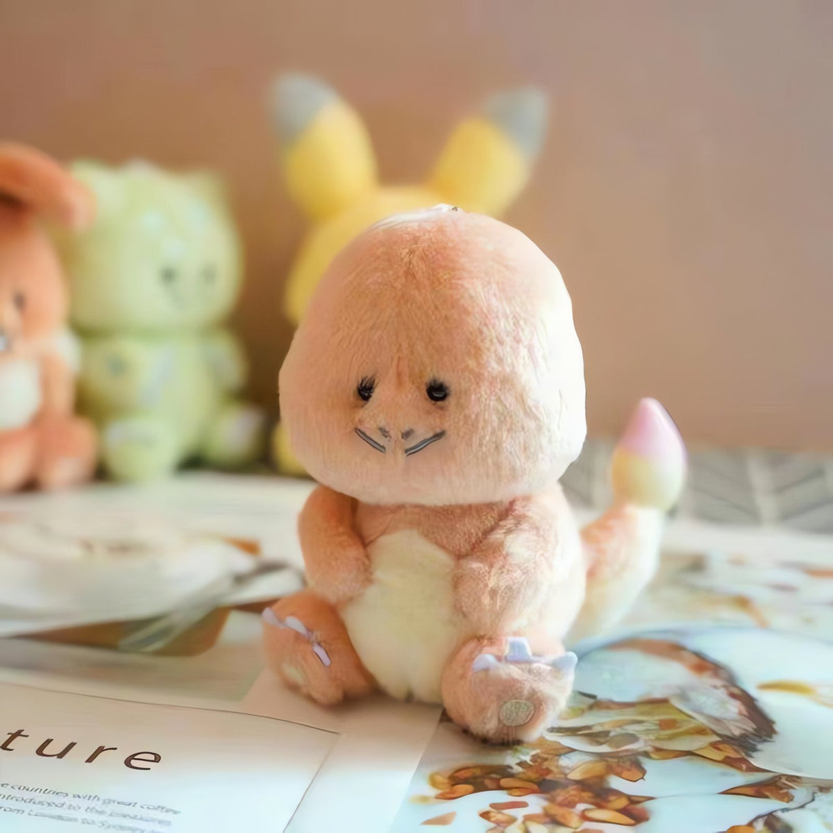 Pokémon plush keyring with chain – Charmander
