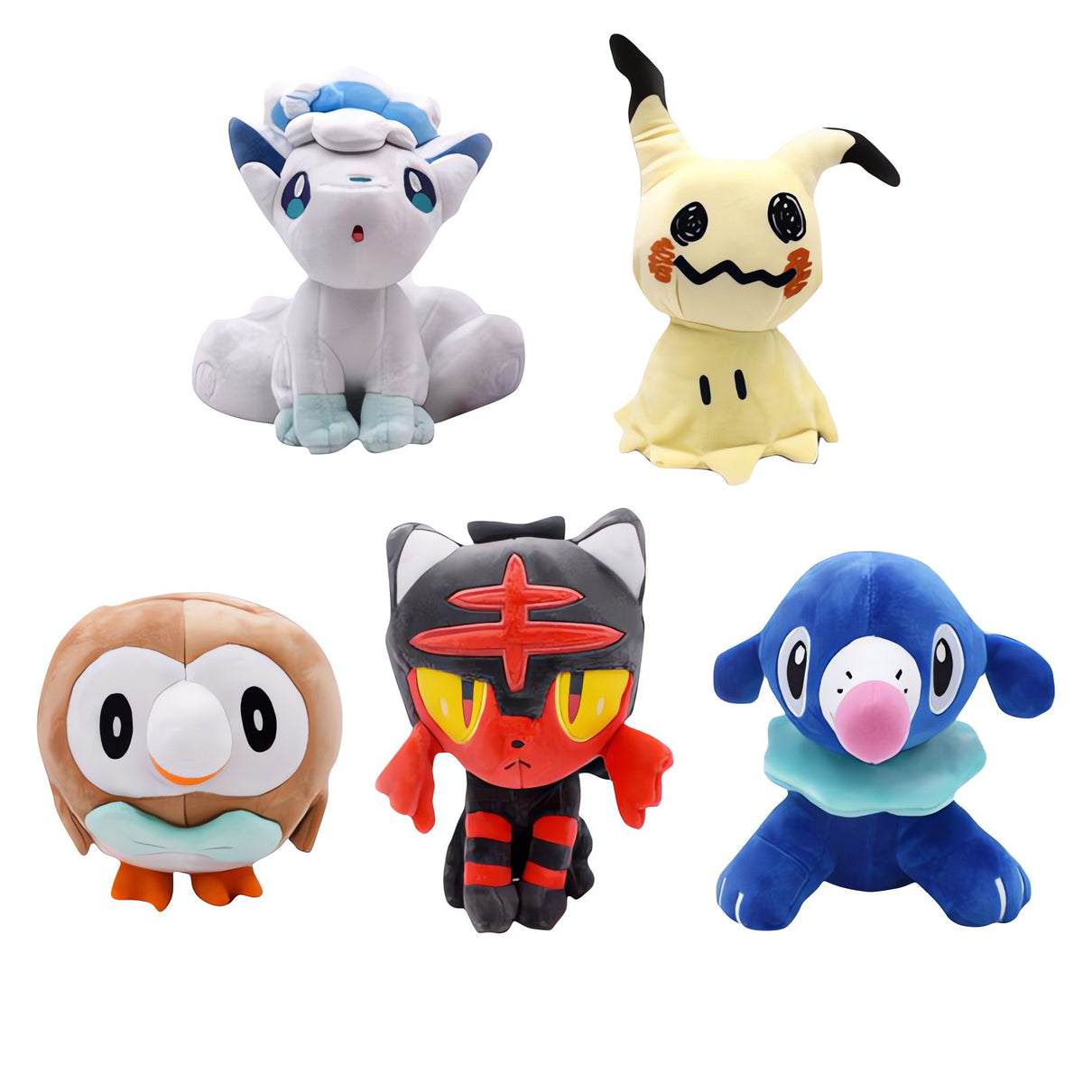 Litten, Popplio, Mimikyu and Alolan Vulpix plush toys – photo 2