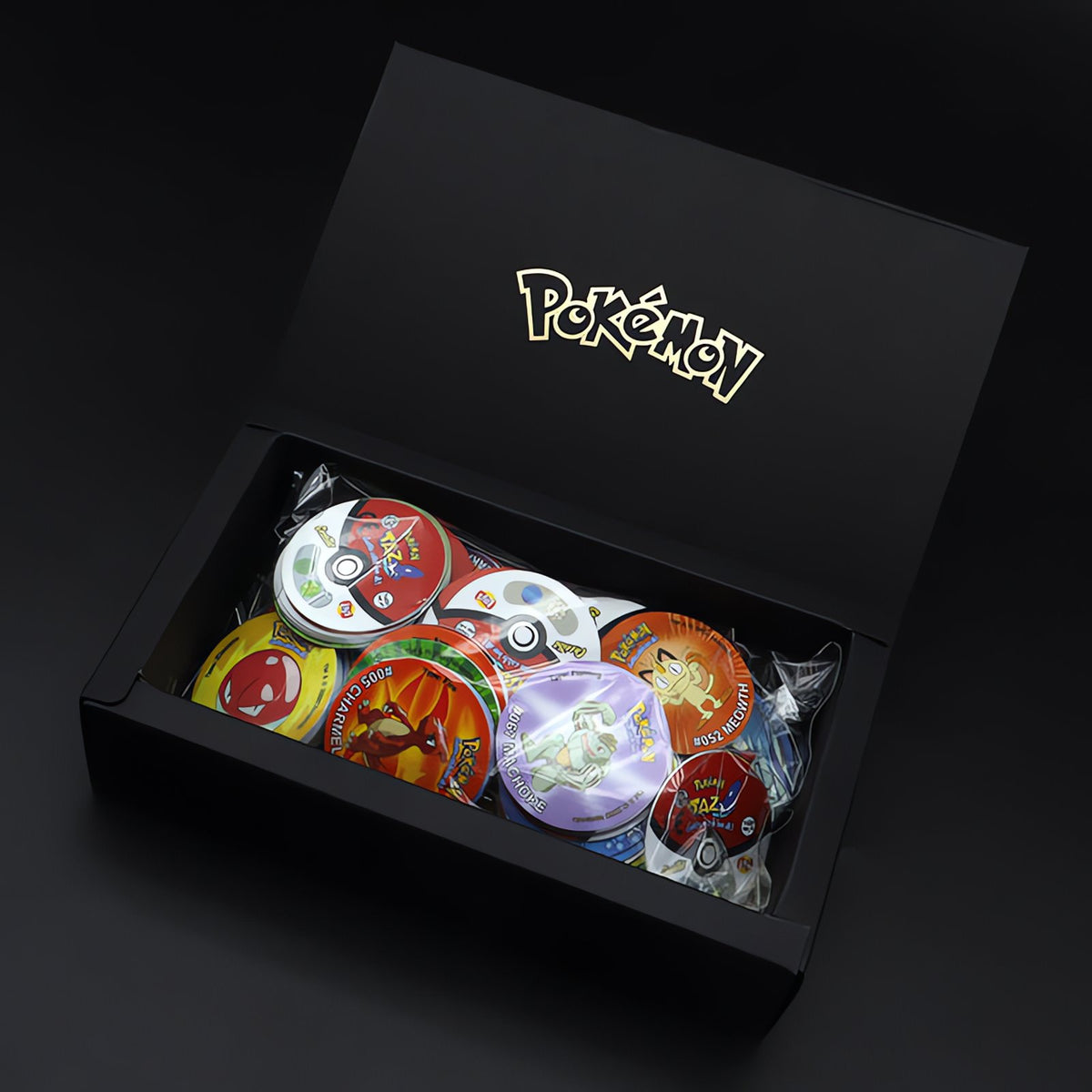 160 Pokémon Pogs with storage box – photo 3
