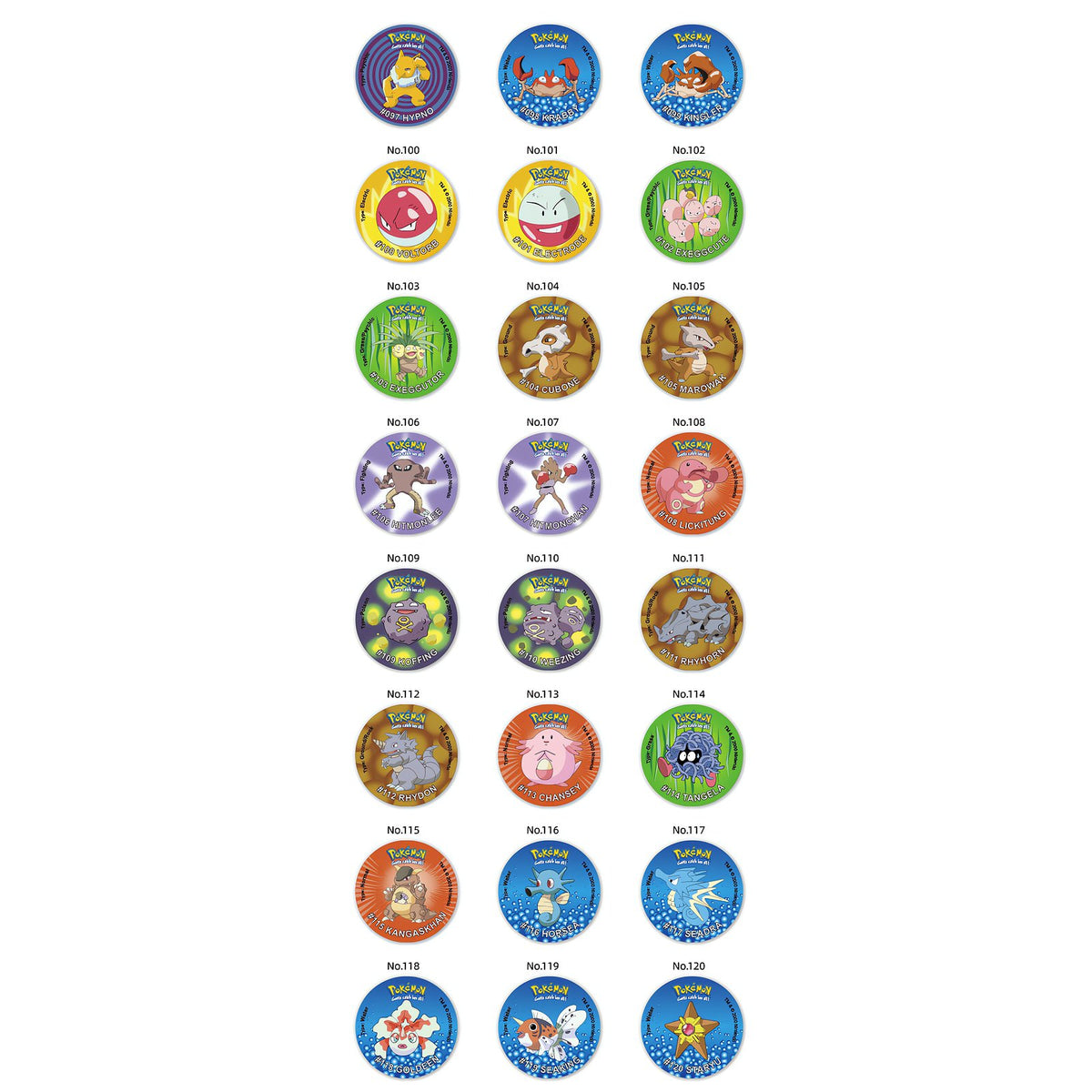 160 Pokémon Pogs with storage box – photo 5