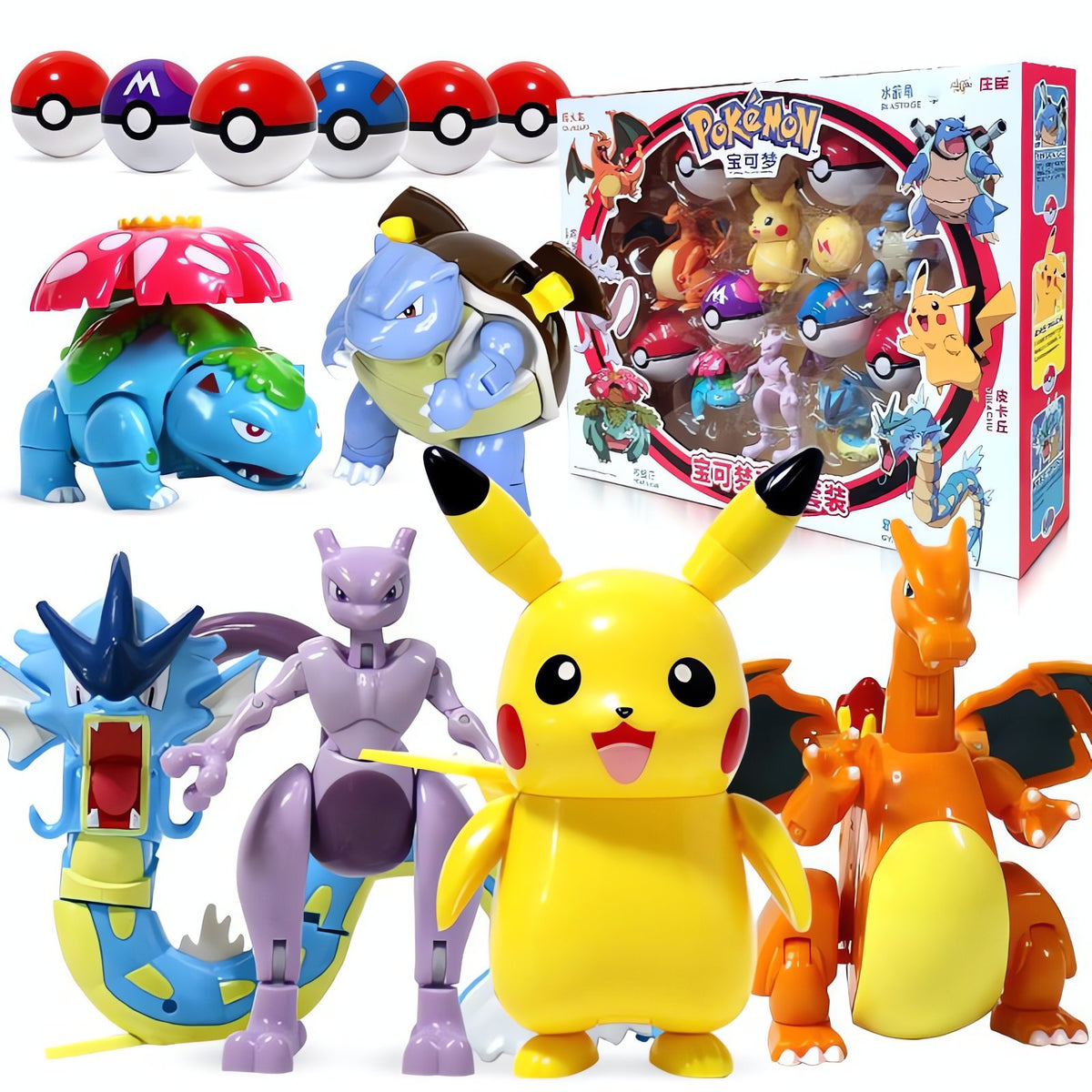 Pokémon figure Poké Ball set, approx. 8cm ball