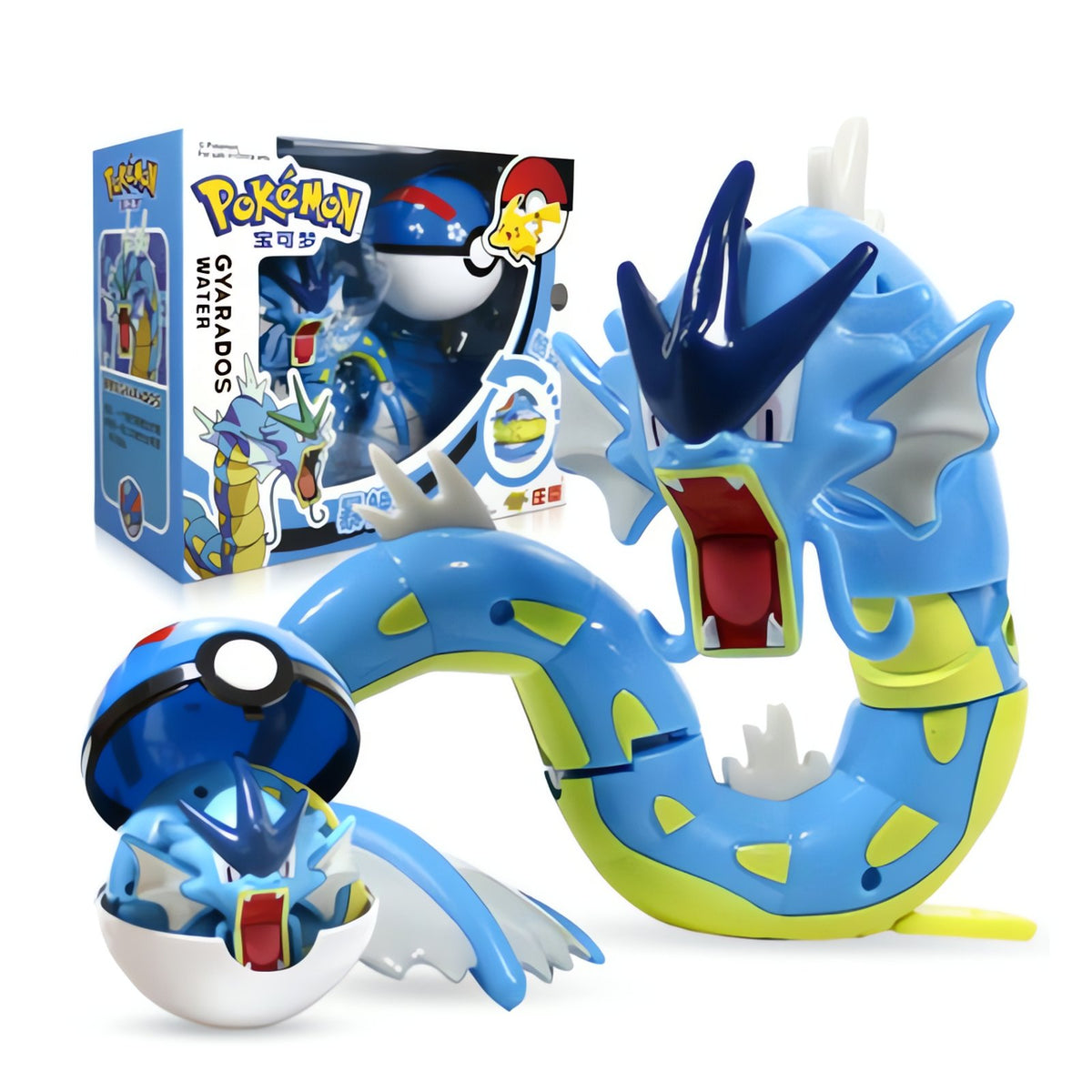 Pokémon figure Poké Ball set, approx. 8cm ball – Gyarados