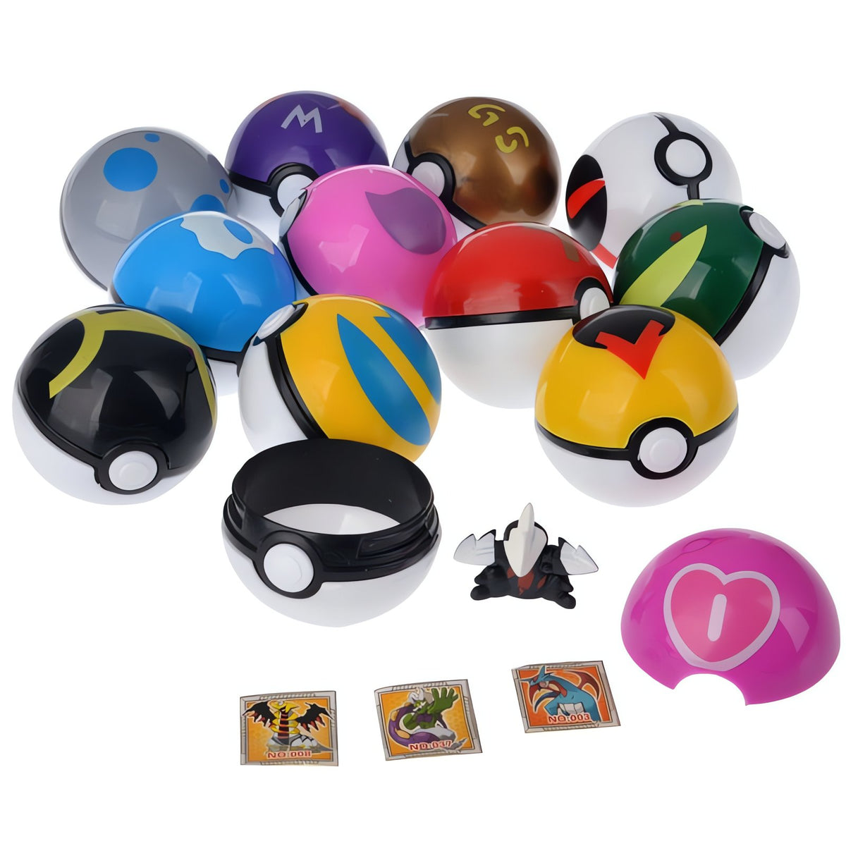 Box set of 12 mini Poké Balls with figures – photo 5