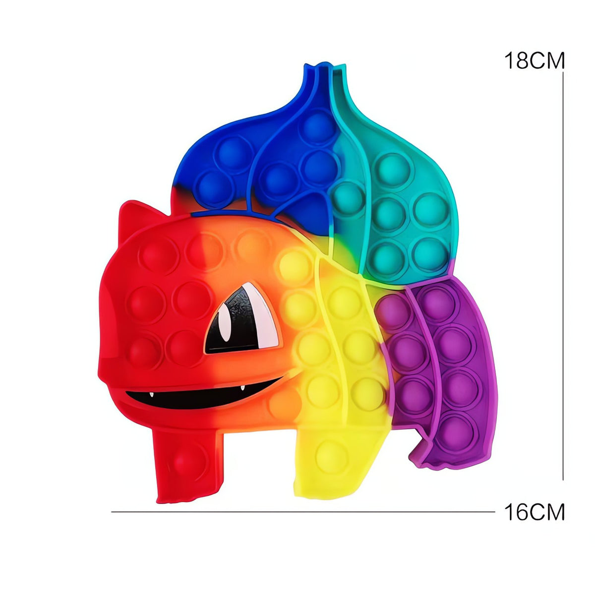 Pokémon Pop It silicone fidget toy – Bulbasaur