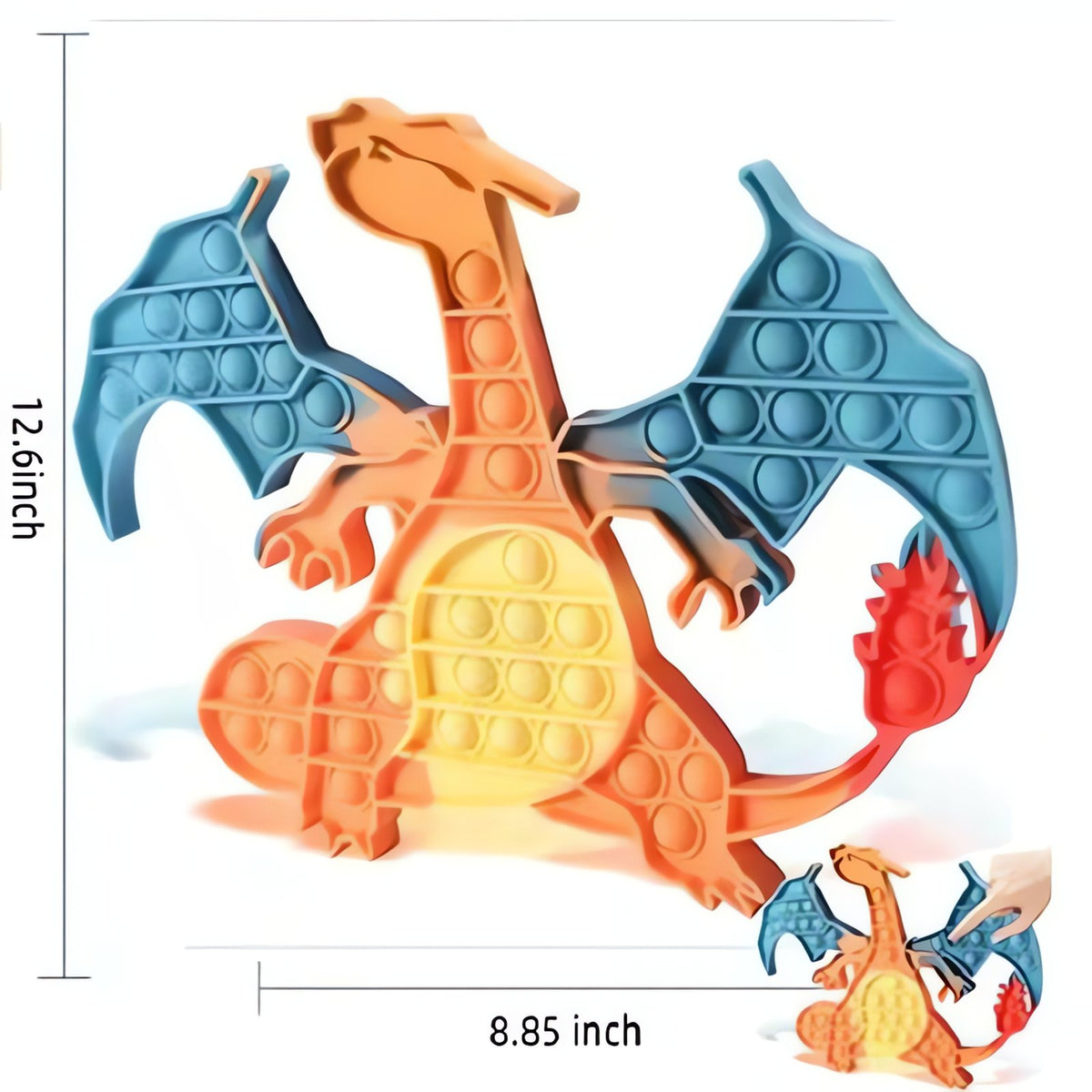 Pokémon silicone push pop fidget toy – Charizard A