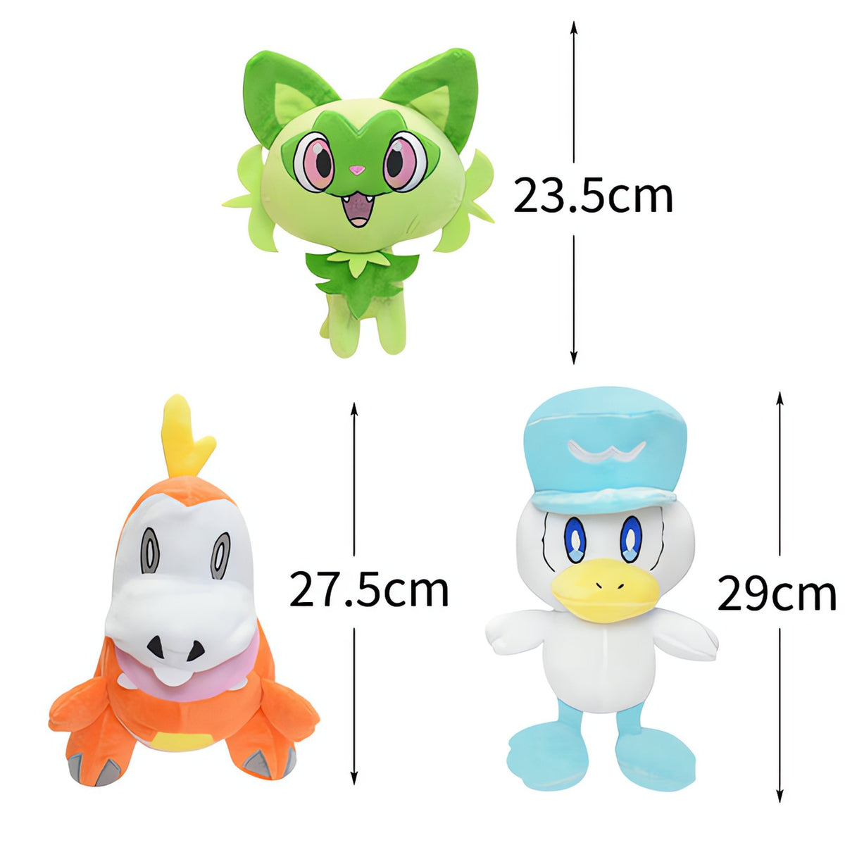 Set of three Pokémon plush toys – New