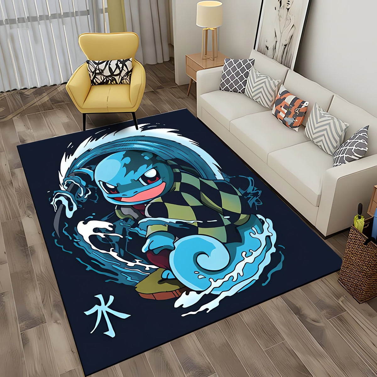 Pokémon rug with Charizard design – Squirtle