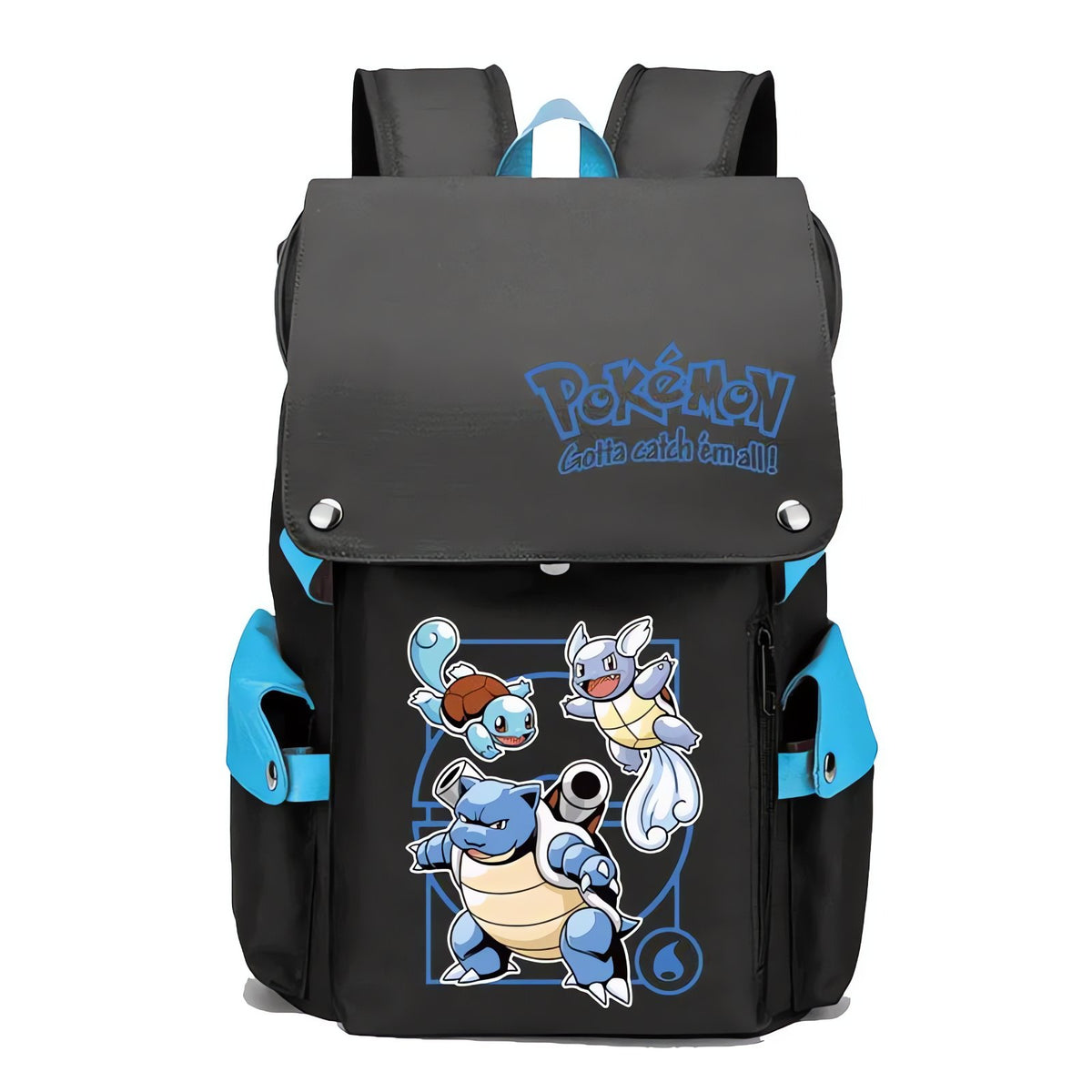 Pokémon school backpack, 43x32x13cm – Blastoise Blue