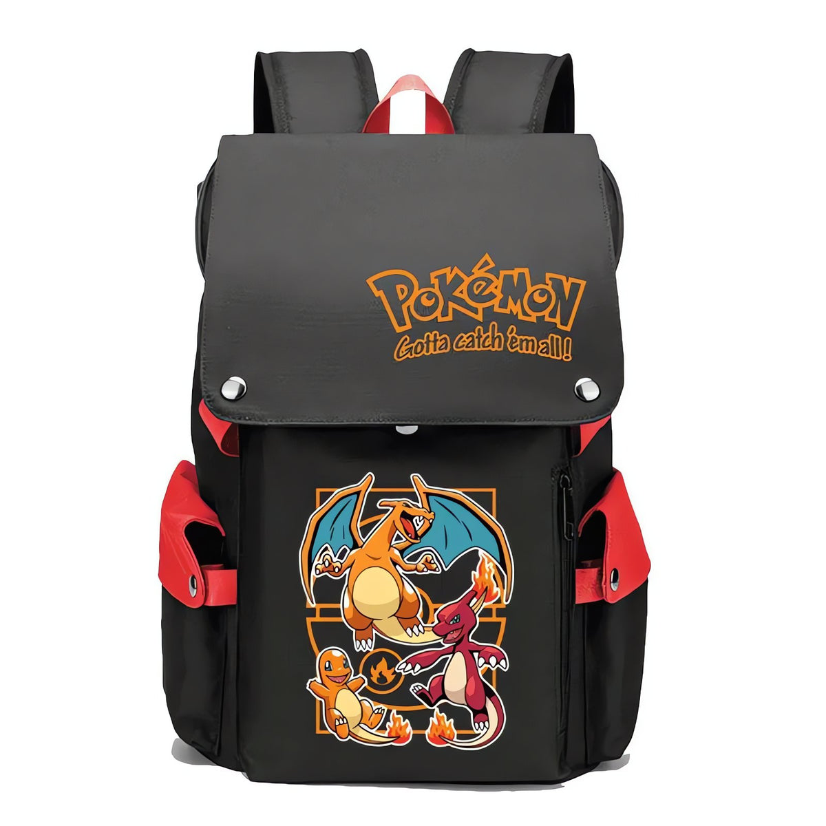 Pokémon school backpack, 43x32x13cm – Charizard Red