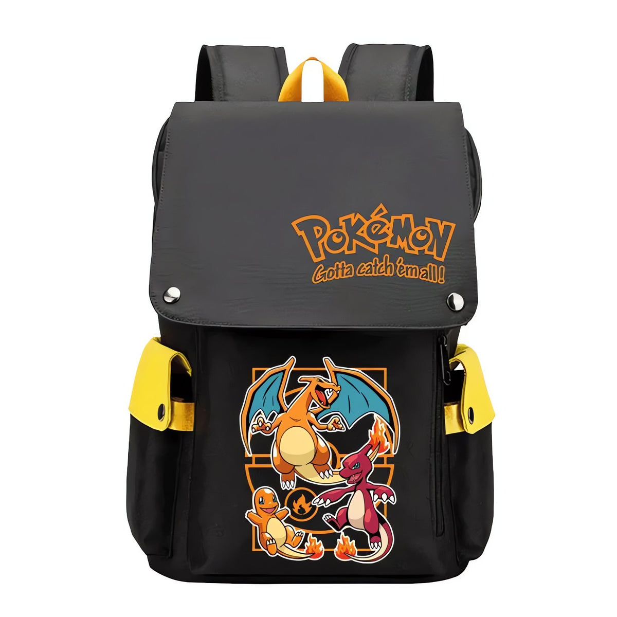 Pokémon school backpack, 43x32x13cm – Charizard Yellow