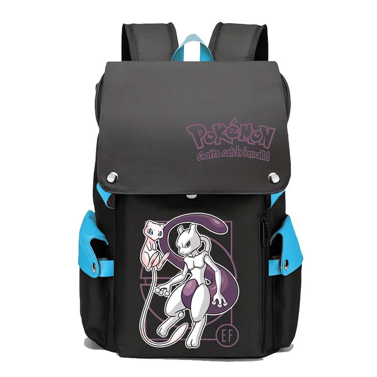 Pokémon school backpack, 43x32x13cm – Mewtwo Blue