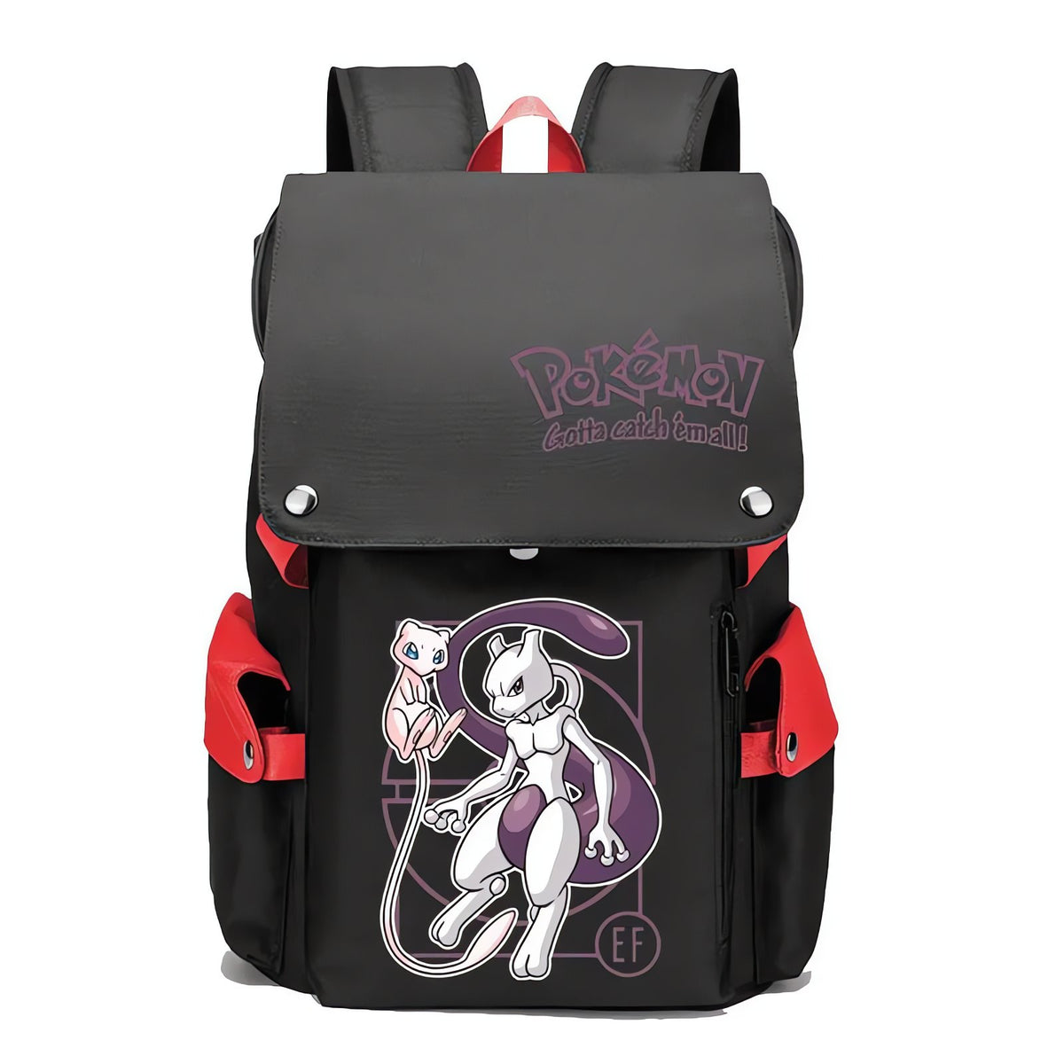 Pokémon school backpack, 43x32x13cm – Mewtwo Red