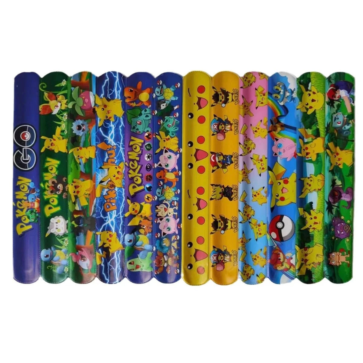 Pack of Pokémon slap bracelets – 3 pieces (random selection)