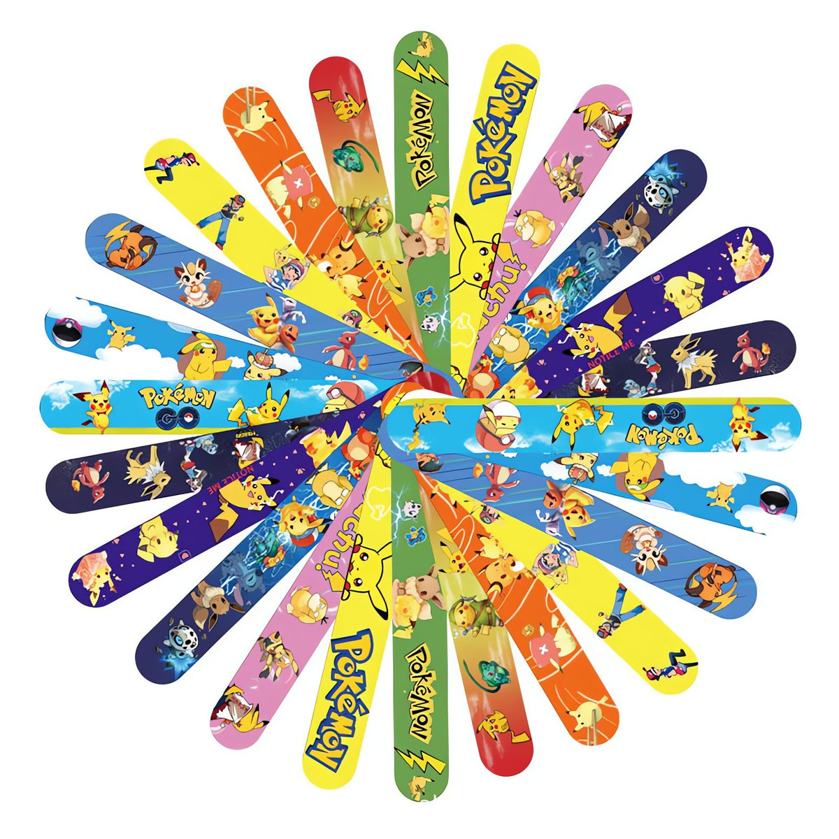 Pack of Pokémon slap bracelets – photo 3