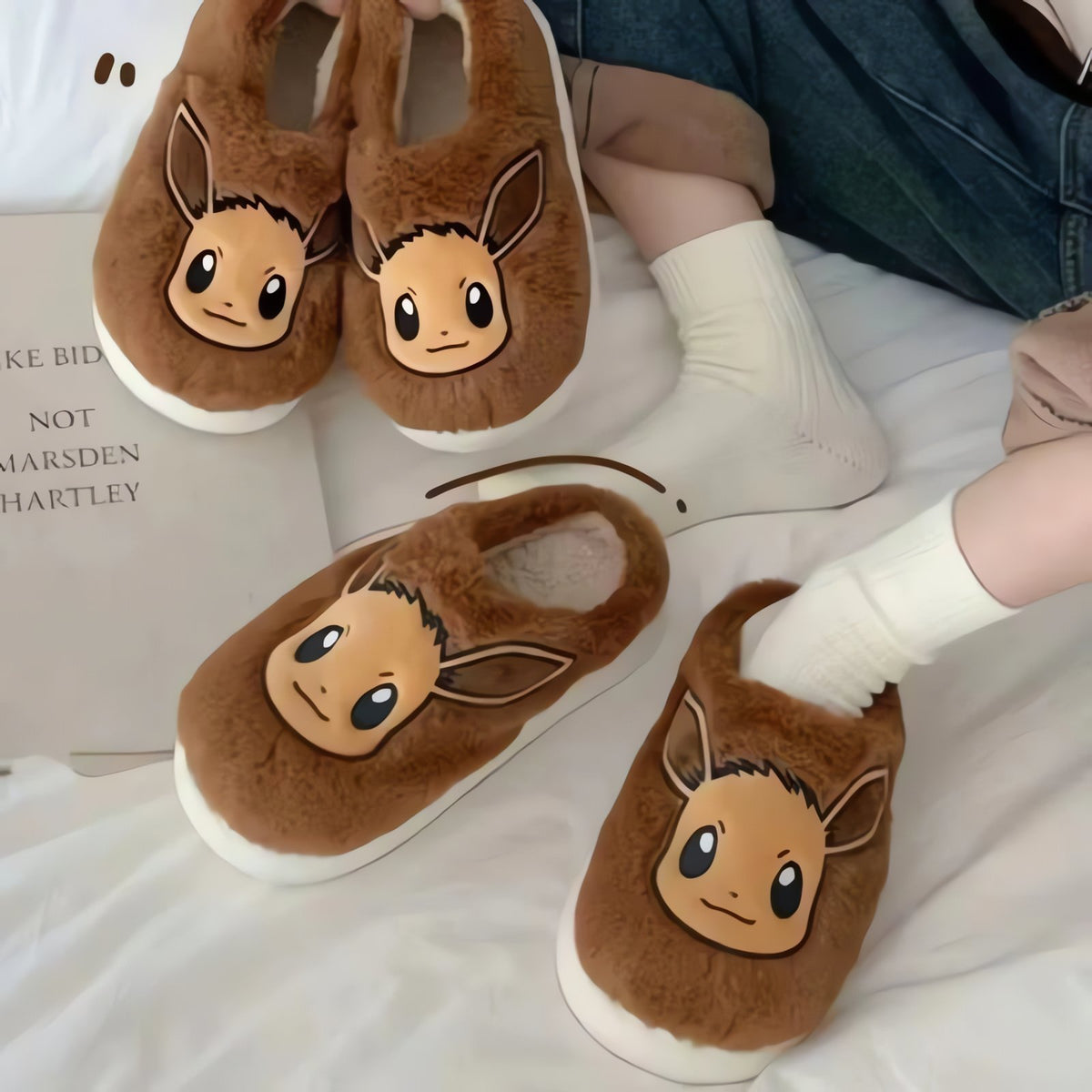 Fluffy Pokémon character slippers – photo 4