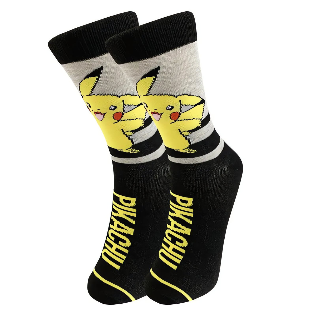 Pokémon socks with Pikachu and Eevee designs – 1 Pair Pikachu A
