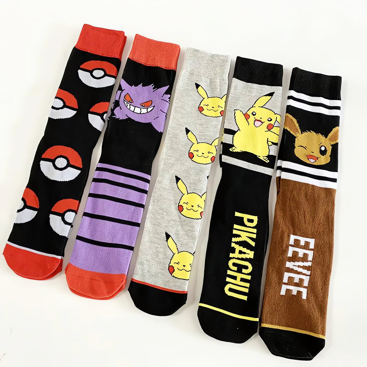 Pokémon socks with Pikachu and Eevee designs – photo 2
