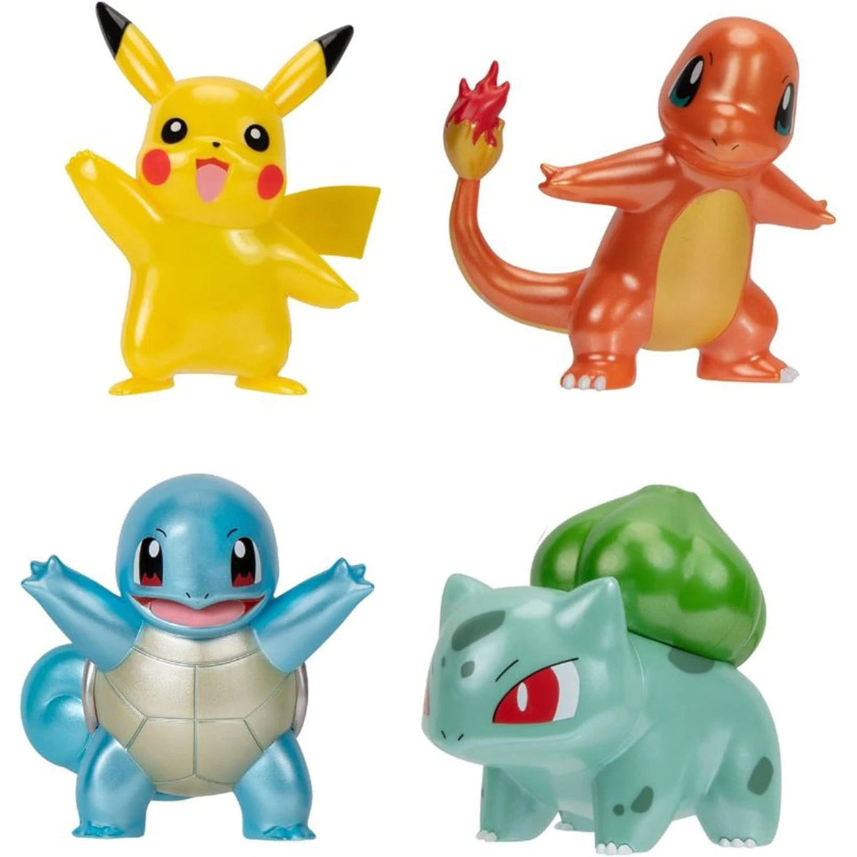 Pokémon starter figure set with Pikachu, Charmander, Squirtle and Bulbasaur – photo 2
