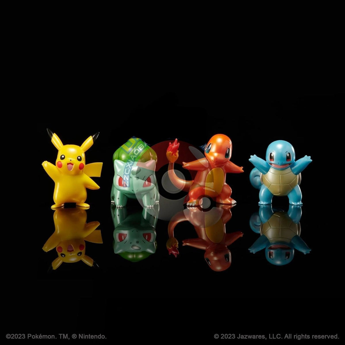 Pokémon starter figure set with Pikachu, Charmander, Squirtle and Bulbasaur – photo 4