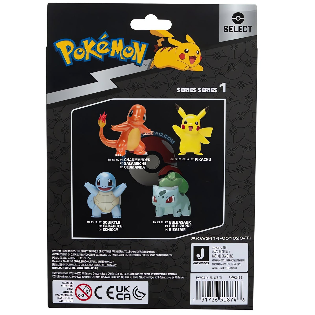 Pokémon starter figure set with Pikachu, Charmander, Squirtle and Bulbasaur – photo 5
