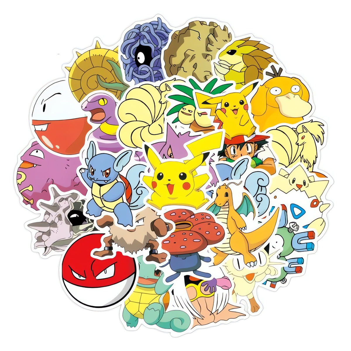 Pokémon sticker pack with mixed designs – Set of 100