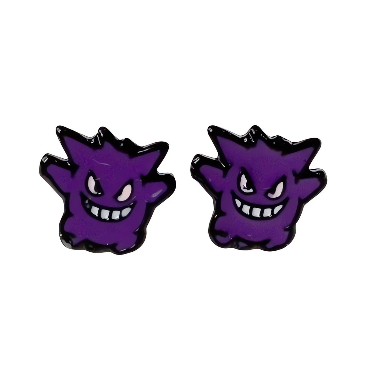 Pokémon stud earrings in surgical steel – Gengar
