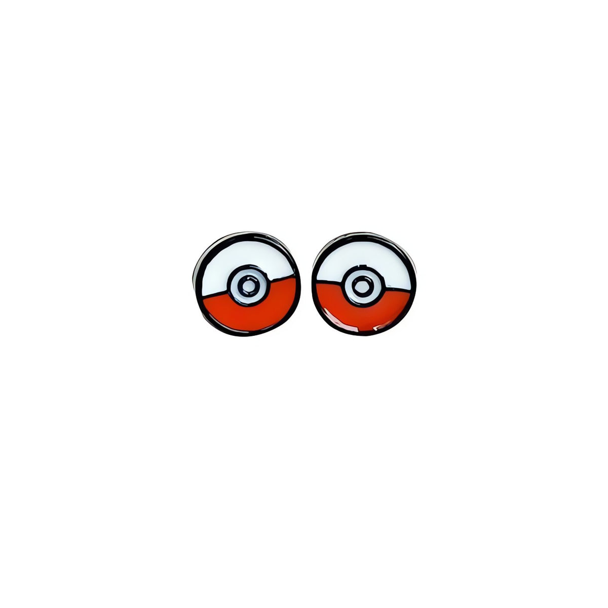 Pokémon stud earrings in surgical steel – Poké Ball C
